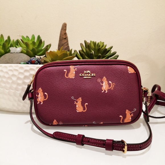 coach cat purse